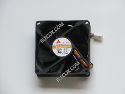 Y.S TECH FD128025EB-N 12V 0.45A 3wires Cooling Fan