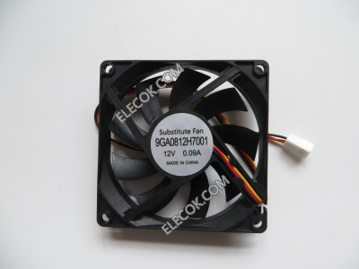 Sanyo 9GA0812H7001 12V 0,09A 1,08W 3wires Cooling Fan Replacement 