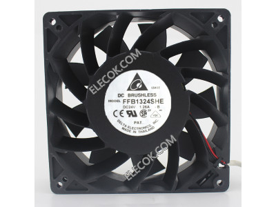 DELTA FFB1324SHE 24V 1.26A 20.16W 2wires Cooling Fan