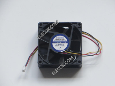 EVERCOOL EC7025L12ER 12V 0.14A 3wires cooling fan with speed measurement function