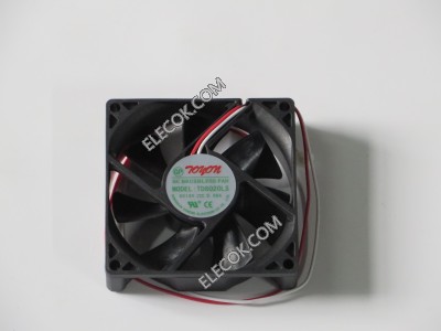 TOYON TD8020LS 12V 0.08A 2wires cooling fan Refurbished