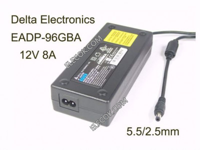 Delta Electronics EADP-96GB A AC Adapter 12V 8A, 5.5/2.5mm, 2-Prong,Used
