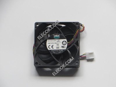 COOL MASTER FA07015L12LPB 12V 0.25A 4 wires Cooling Fan, 70X70X15mm