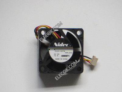 NIDEC D03X-05TM 5V 0,12A 3wires Cooling Fan 