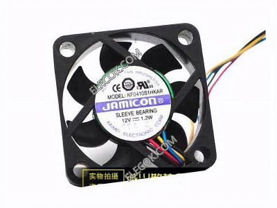 JAMICON KF0410S1HKAR 12V 1.2W 4wires cooling fan