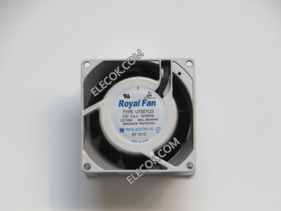 Royal UT857CG 230V 50/60HZ 12/10W  Cooling Fan  with  socket connection 