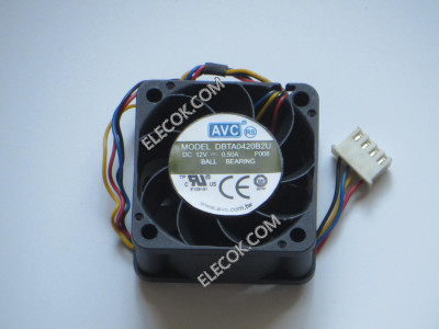 AVC DBTA0420B2U DBTA0420B2U-P008 12V 0.50A 4 cable enfriamiento ventilador 