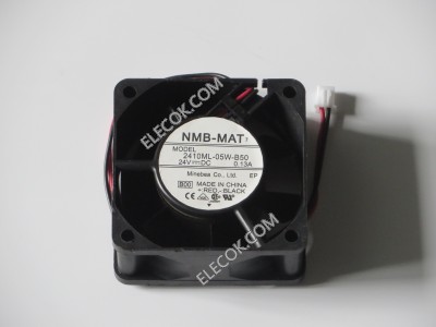 NMB 2410ML-05W-B50 24V 0.13A 2wires Cooling Fan