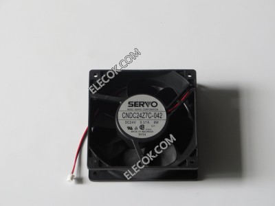 SERVO CNDC24Z7C-042 24V 0,37A 9W 2wires Cooling Fan Refurbished 