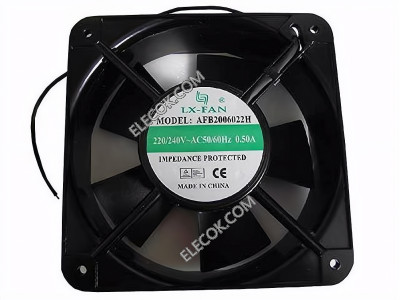 LX-FAN AFB2006022H 220/240V 0.50A 2wires cooling fan 