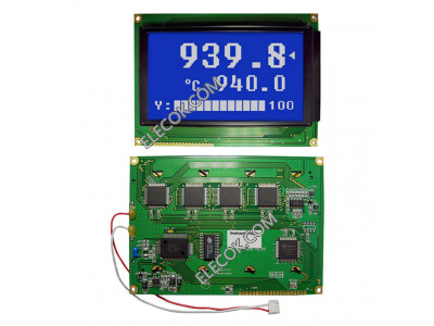 NHD-240128WG-BTML-VZ# Newhaven Monitor LCD Graphic Monitor Modules & Accessories STN-Blue(-) 240x128 144.0 x 104.0 