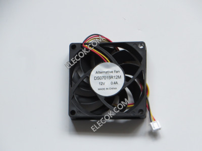 AVC DS07015R12M 12V 0,4A 3wires Hydraulic Bearing Cooling Fan Replacement 
