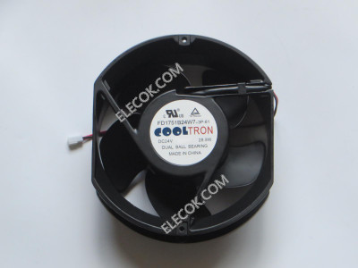 COOLTRON FD1751B24W7-3P-61 24V 28,8W 2 draden Koeling Ventilator vervanging 