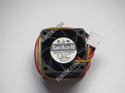 Sanyo 9GV0412P3G03 12V 0,47A 4 cable enfriamiento ventilador 