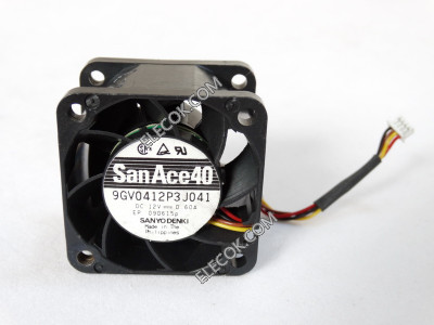 Sanyo 9GV0412P3J041 12V 0,6A 3 cable Enfriamiento Ventilador 