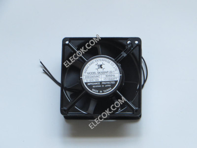 SHENG KWEI SK109AP-22-1 200/240V 0.12/0.1A 17/15W 2wires cooling fan, 7blades