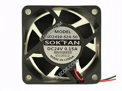 SOKFAN SD2410-S24-50 24V 0.15A 2선 냉각 팬 replace 
