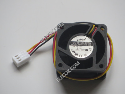 ADDA AD0412HB-C52 12V 0,15A 1,8W 3wires Cooling Fan refurbished 