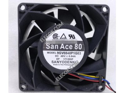 Sanyo 9GV0848P1G03 48V 0,84A 40,32W 4 câbler Ventilateur 