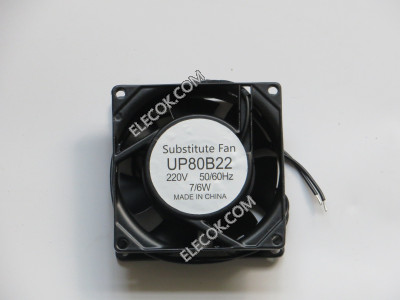 STYLE UP80B22 220V 50/60Hz 7/6W 2wires Cooling Fan replacement 