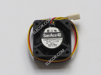 SANYO 109P0424H7D13 24V 0,08A 3wires Cooling Fan 