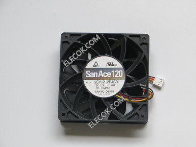 Sanyo 9GV1212P4G01 12V 1,68A 20,16W 4 cable Enfriamiento Ventilador 