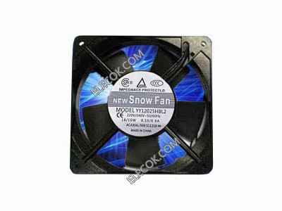 SNOWFAN YY12025HBL2 220/ 240V 0.10/0,9A 18/16W 2wires cooling fan 