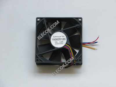Y.S.TECH YW09025012BS 12V 1.33A 4wires cooling fan,substitute