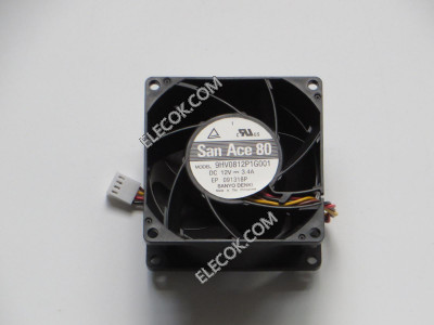 Sanyo 9HV0812P1G001 12V 3,4A 4 cable Enfriamiento Ventilador 