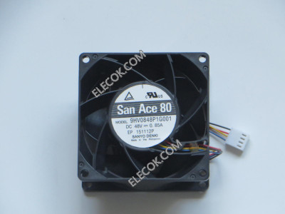 Sanyo 9HV0848P1G001 48V 0,85A 40,8W 4 cable Enfriamiento Ventilador 