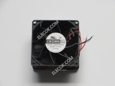 CROWN AGB09238B48U 48V 0.70A 2 draden Koelventilator 