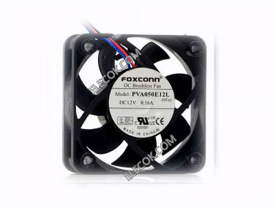 FOXCONN PVA050E12L 12V 0.16A 3線冷却ファン