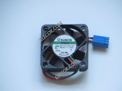 SUNON MF40102VX-Q00U-A9D 24V 1.44W 2wires Cooling Fan with blue connector