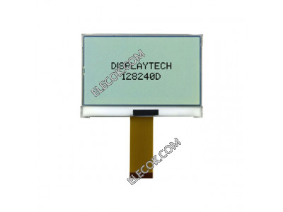 128240D FC BW-3 Displaytech LCD Graphic Display Modules & Accessori 3V DOT SZ=.325X.325 BIANCA LED BL 