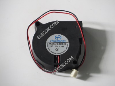 HONGFEI HB-5015H12 12V 0.18A 2wires Cooling Fan