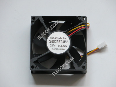 NONOISE G8025E24B2 24V 0.30A 3wires Cooling Fan replace