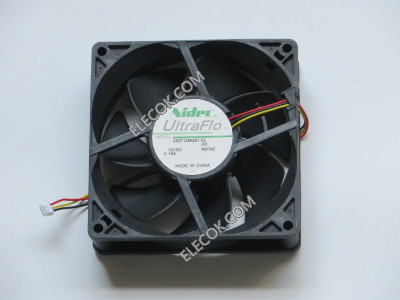 NIDEC UltraFlo 9cm Ventilador U92T12MGB7-53 12V 0,18A 3 wries 