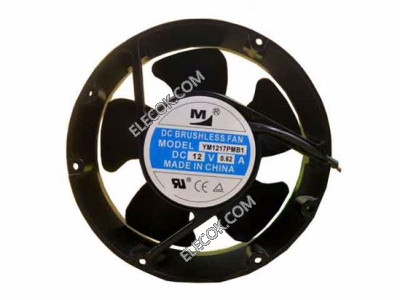 M YM1217PMB1 12V 0,62A 2wires Cooling Fan 