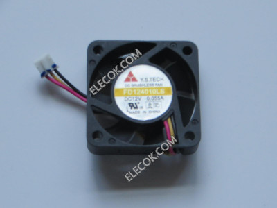 Y.S TECH FD124010LS 12V 0,055A 3 cable Enfriamiento Ventilador 