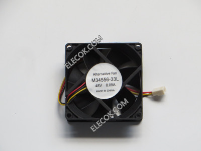 Nidec M34556-33L 48V 0,09A 3wires cooling fan replace 