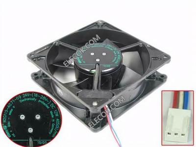 EBM-Papst W2G115-AG71-09 24V 12A 12W 3wires Cooling Fan 