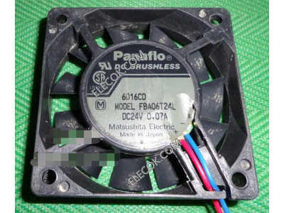 NMB FBA06T24L 24V 0,07A 1,34W 3wires Cooling Fan 