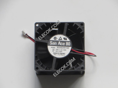 Sanyo 9G0824H102 24V 0,42A 2wires Cooling Fan 
