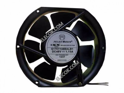 PELKO Motors G1751Y48BALB1 48V 1,15A 2wires Cooling Fan 