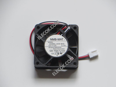 NMB 2406KL-04W-B49-L51 12V 0.17A 3wires Cooling Fan