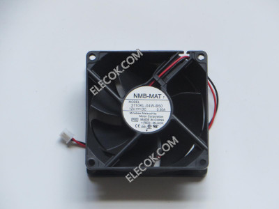 NMB 3110KL-04W-B50 8025 8cm 12V 0.30A Two-wire dual ball bäring radiating fläkt 