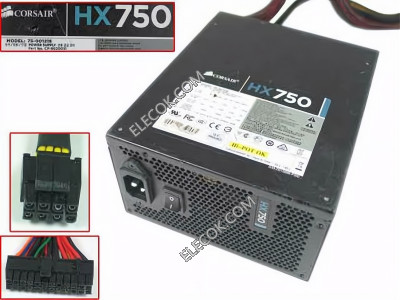 CORSAIR HX750 Server - Power Supply 750W, HX750, 75-001218, CP-9020031, ATX,Used