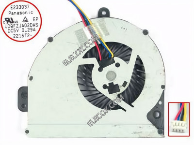 UDQFZJA02DAS 5V 0,29A 4wires cooling fan 
