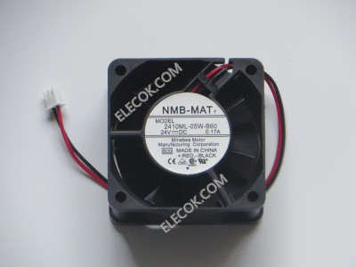 NMB 2410ML-05W-B60 6025 24V 0,17A 2 ledninger vifte with white kontakt 