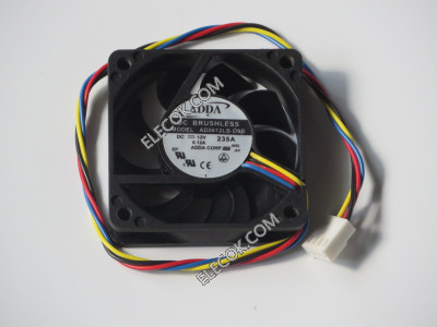 ADDA AD0612LB-D9B 12V  0.12A   4wires Cooling Fan Refurbished